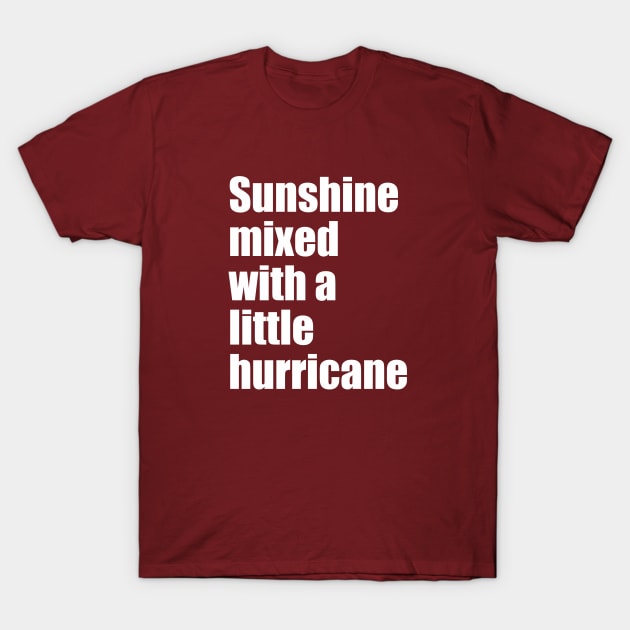 Sunshine mixed with a little hurricane T-Shirt by Qasim